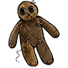 This little figurine has a strange aura. You hesitate before grabbing it. Use it on a wolf to gain +5 in every stat. game item